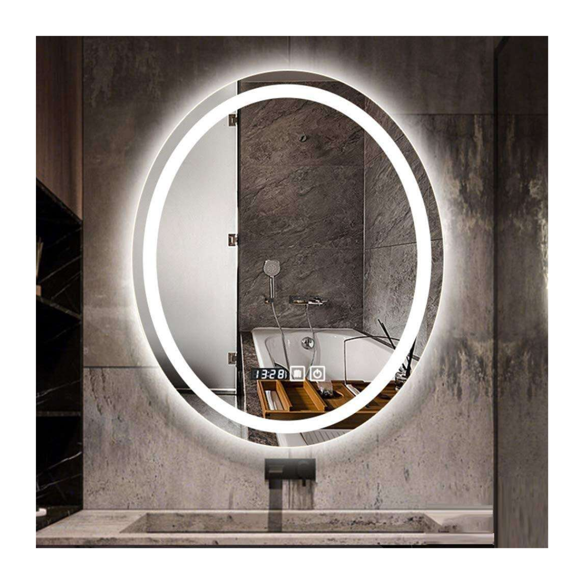 Luminous Oval Smart Mirror